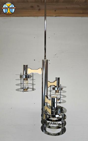 Vintage / Space age Itiliaanse kroonluchter Gaetano Sciolari beschikbaar voor biedingen