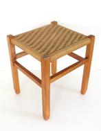 Vintage krukje met koord Deens design in de stijl N.O.Möller, Huis en Inrichting, Krukjes, Ophalen of Verzenden, Gebruikt, Hout