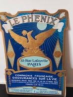 karton reclamebord ca 1930 PHENIX verzekering, Ophalen of Verzenden, Zo goed als nieuw, Reclamebord