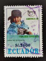 Ecuador 1996 - inheems meisje, Postzegels en Munten, Ophalen of Verzenden, Zuid-Amerika, Gestempeld