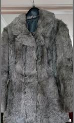 Bontjas, Kleding | Dames, Jassen | Winter, Ophalen of Verzenden, Zo goed als nieuw, Maat 42/44 (L), Grijs