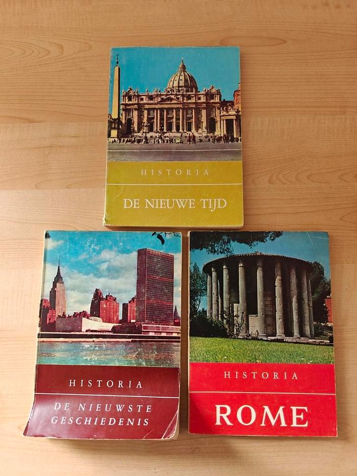 3 vintage schoolboeken Geschiedenis, Antiek en Kunst, Antiek | Boeken en Manuscripten, Ophalen of Verzenden