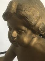 Unieke vol bronzen hanglamp Putti / engel, Antiek en Kunst, Antiek | Verlichting, Ophalen of Verzenden