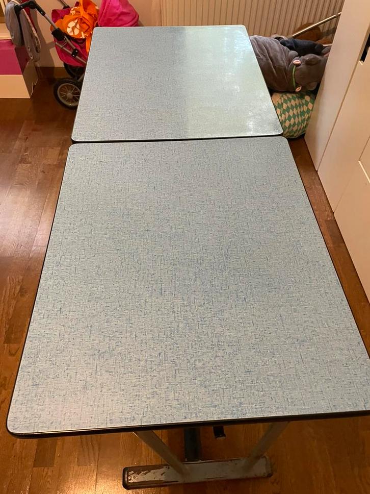 Vintage schoolbank, Maison & Meubles, Bureaux, Utilisé, Bureau, Enlèvement