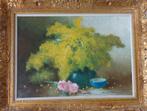 HENRI JOSEPH PAUWELS / BOEKET MIMOSA / OLIEVERF 87x112cm KAD, Ophalen