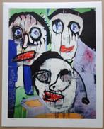 PAUL INDREK KOSTABI / FIGURATIE / KLEURGICLEE / 61x49cm SIG, Antiek en Kunst, Ophalen of Verzenden