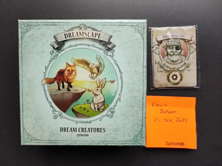 Dreamscape: Dream Creatures + Mini-expansion, Hobby en Vrije tijd, Gezelschapsspellen | Bordspellen, Nieuw, Een of twee spelers