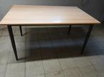 Stevige tafel grenen blad, Ophalen, Gebruikt, 100 tot 150 cm, Vier personen