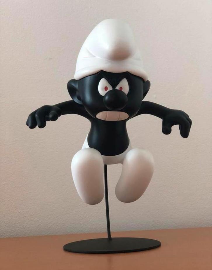 Le schtroumpfs noir leblon delienne, Verzamelen, Smurfen, Zo goed als nieuw, Ophalen