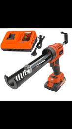 Pistolet à Mastic PowerPlus avec batterie 3ah et chargeur, Ophalen of Verzenden, Zo goed als nieuw