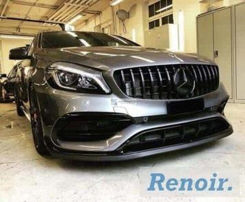 W176 OMBOUW GT PANANERICANA GRILL MB A Klasse Glans zwart beschikbaar voor biedingen