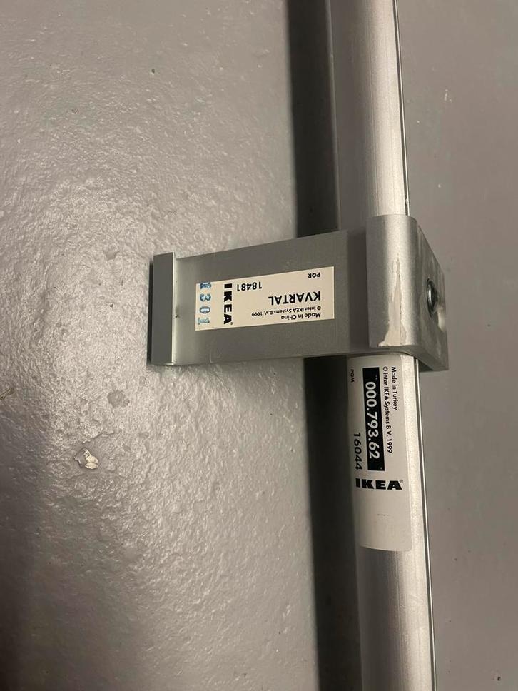 Gordijnrail IKEA - Kvartal, Huis en Inrichting, Stoffering | Gordijnen en Lamellen, Gebruikt, 200 cm of meer, 200 cm of meer, Grijs