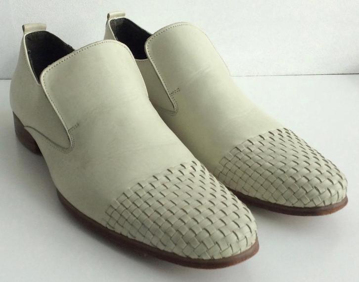 stijlvolle Van Dalen herenschoenen in leder maat 41, Kleding | Heren, Schoenen, Zo goed als nieuw, Loafers, Wit, Ophalen of Verzenden