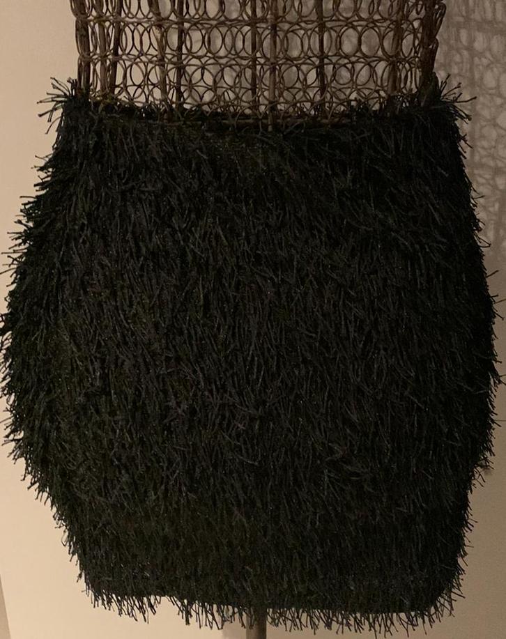 Nieuw Pull&Bear kort franjes rokje M, Kleding | Dames, Rokken, Nieuw, Maat 38/40 (M), Zwart, Boven de knie, Ophalen of Verzenden