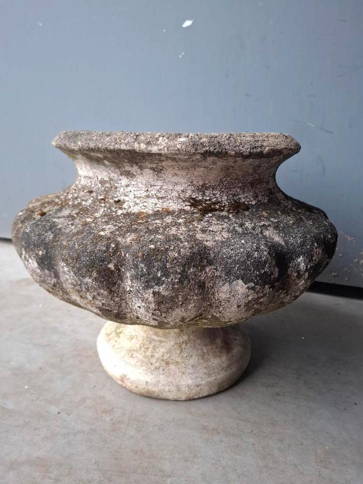 Vasque en pierre ciment 194o, Jardin & Terrasse, Vases de jardin, Enlèvement