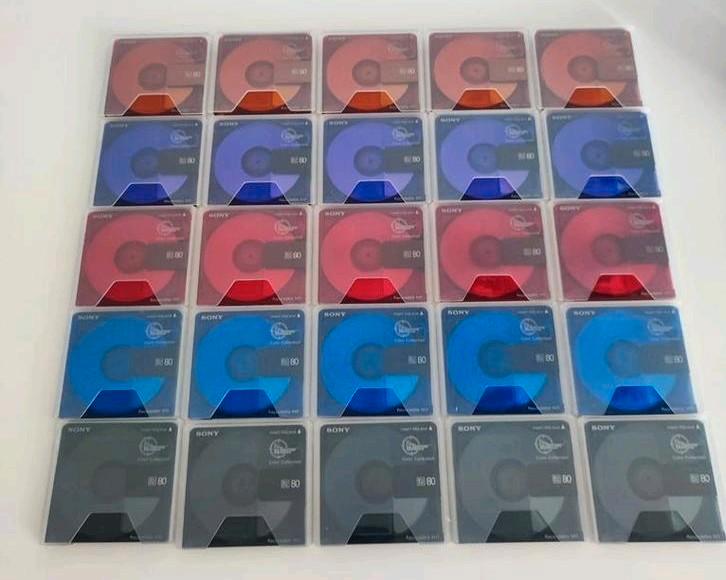 Set van 25 stuks Sony Color Collection 80min MiniDiscs, Audio, Tv en Foto, Walkmans, Discmans en Minidiscspelers, Ophalen of Verzenden