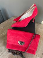 Rode pumps met hakken Lodi + bijpassende clutch, Pumps, Nieuw, Rood, Ophalen