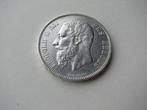 5 fr Leopold II klein hoofd 1873 VF+, Postzegels en Munten, Zilver, Zilver, Verzenden