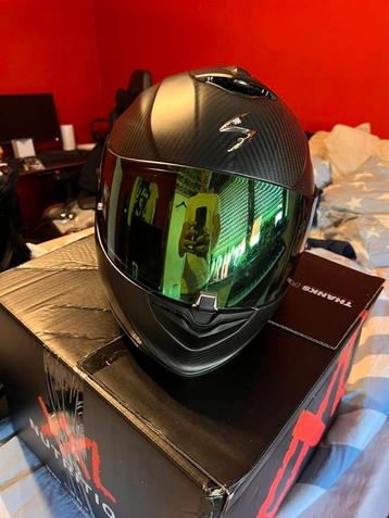scorpion exo-1400 air carbon, Autres marques, Seconde main, Enlèvement ou Envoi, Casque intégral