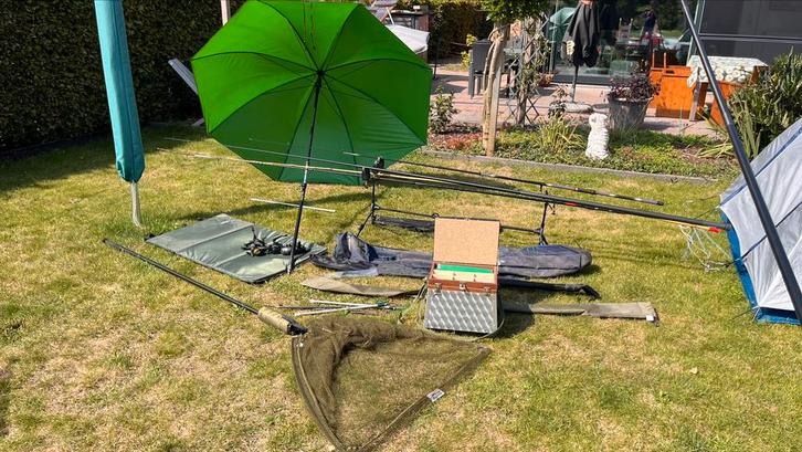 Te koop volledige set voor vissen., Watersport en Boten, Hengelsport | Algemeen, Gebruikt, Ophalen of Verzenden