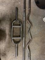Halterstangen en halterschijven, Muziek en Instrumenten, Blaasinstrumenten | Trombones, Ophalen, Zo goed als nieuw