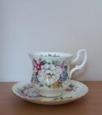 Royal Albert Summertime series - Sherborne kop en schotel, Ophalen of Verzenden, Zo goed als nieuw, Porselein, Kop en/of schotel