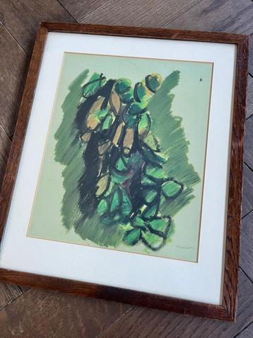 Abstract schilderij van Ennio Morlotti! beschikbaar voor biedingen