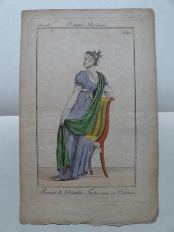 Bonnet de dentelle, fichu noué en ceinture, Vernet Horace, Envoi