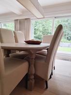 Eetkamerstoelen 6 stuks, Ophalen, Zo goed als nieuw, Stof, Vijf, Zes of meer stoelen