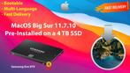 macOS Big Sur 11.7.10 Voor-Geïnstalleerde SSD 4 TB OS X OSX, Verzenden, Nieuw, MacOS