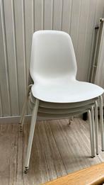 Ikea Stoelen | LEIFARNE, Huis en Inrichting, Ophalen, Kunststof, Wit, Zo goed als nieuw