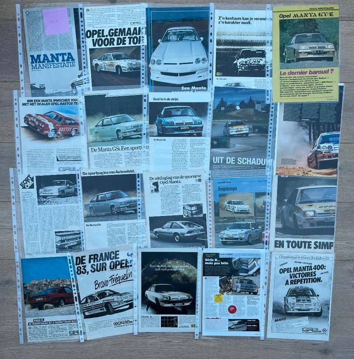 OPEL MANTA - ARTICLES, Livres, Autos | Brochures & Magazines, Opel, Enlèvement ou Envoi