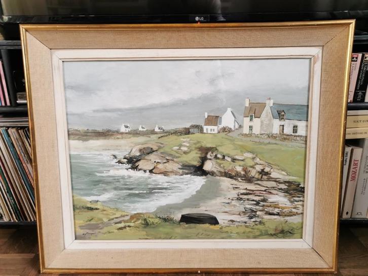 Schilderij van Guy Pennamen, Antiek en Kunst, Kunst | Schilderijen | Klassiek, Ophalen of Verzenden