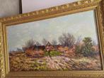 Groot chic schilderij met gouden kader M.VAN DEN BEMPT, Ophalen