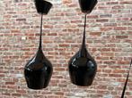 Design hanglampen Herstal zwart, Huis en Inrichting, Ophalen, Design - tijdloos, Zo goed als nieuw, Metaal