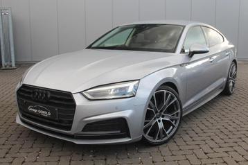 Audi A5 Sportback 2.0 TFSI S-tronic S-line - 74.000km - 19, Autos, Cuir, Argent ou Gris, Achat, Carnet d'entretien