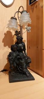 Lamp in brons gepatineerde hars, Antiek en Kunst, Ophalen