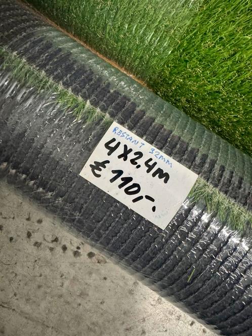 Restant 4x2.4m 32mm hoog, Tuin en Terras, Gras en Kunstgras, Zo goed als nieuw, Kunstgras, Ophalen