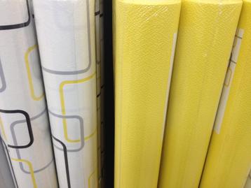 Vliesbehang sunny geel-6 rollen- prijs per rol !!, Enlèvement ou Envoi, Jaune