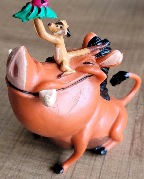 Disney figuur: Timon & Pumbaa (De Leeuwenkoning), Collections, Disney, Comme neuf, Enlèvement ou Envoi