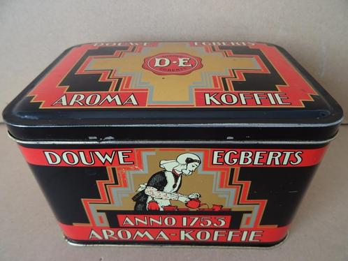 Vintage blik Douwe Egberts anno 1753 aroma koffie blik 1960, Verzamelen, Blikken, Gebruikt, Koffie, Douwe Egberts, Ophalen of Verzenden