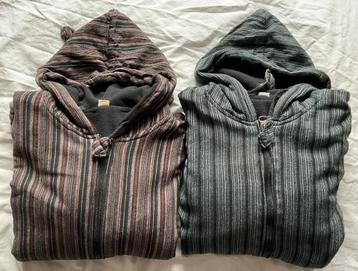 Warme Hoodies hippiestyle medium, keuze uit bruin of grijs beschikbaar voor biedingen