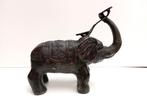 oud brons beeld olifant zeldzaam, Ophalen of Verzenden, Brons