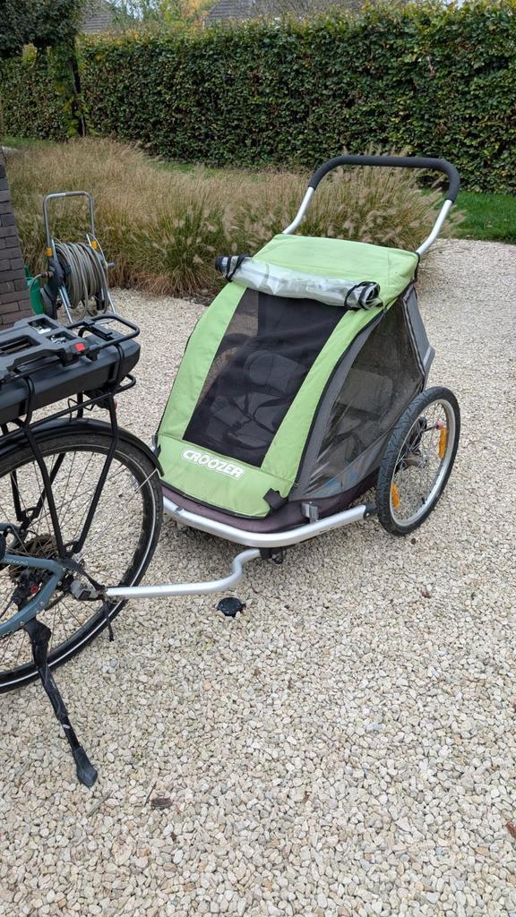 Croozer kid for 2 fietskar, Fietsen en Brommers, Fietsaccessoires | Aanhangwagens en Karren, Gebruikt, Ophalen
