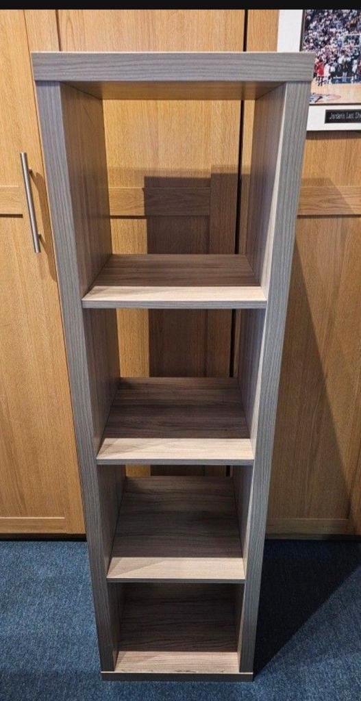 3x IKEA KALLAX 1x4 – Licht Hout – Perfecte Staat, Huis en Inrichting, Kasten | Boekenkasten, Zo goed als nieuw, Minder dan 50 cm