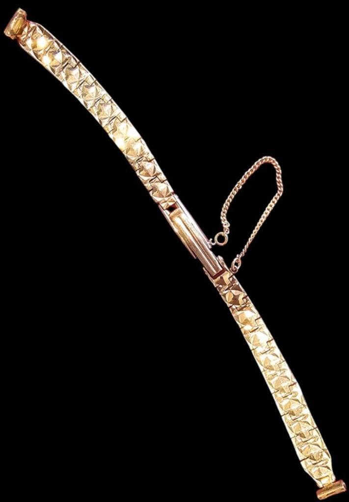 GOUDEN HORLOGEBAND, Handtassen en Accessoires, Armbanden, Nieuw, Goud, Goud, Ophalen of Verzenden