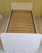 Lit une personne + sommier 90x200, Maison & Meubles, Chambre à coucher | Lits, 90 cm, Une personne, Enlèvement, Utilisé