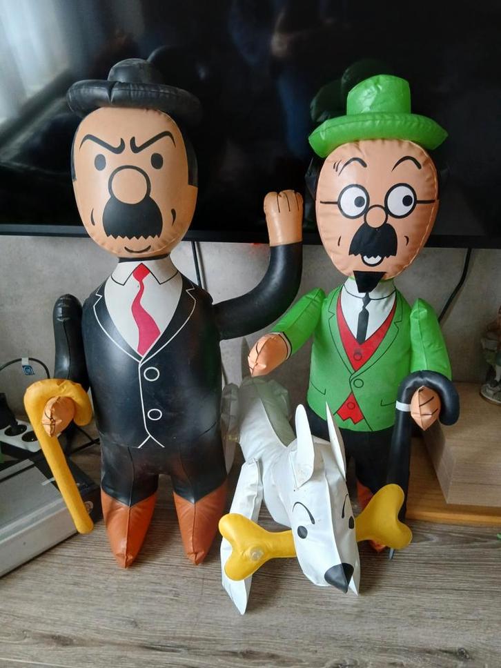 Figurines gonflables Tintin Hergé 1978 Lombard Pasco, Collections, Personnages de BD, Tintin, Enlèvement ou Envoi