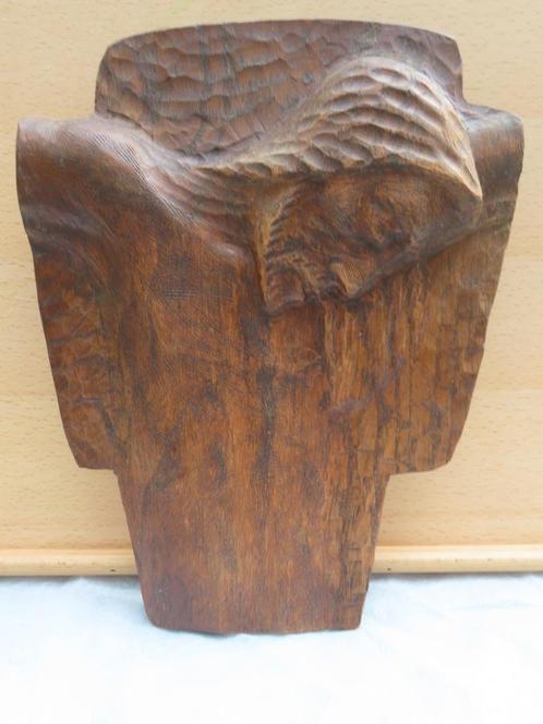 André LACÔME houtsnijwerk  Jezus aan het kruis  28.5X22.5 cm, Antiek en Kunst, Curiosa en Brocante, Ophalen of Verzenden