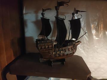 Antieke maquette van een oorlog-zeilschip